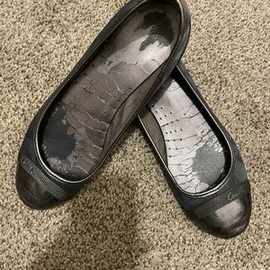 Coach grey & silver flats size 8.5 US